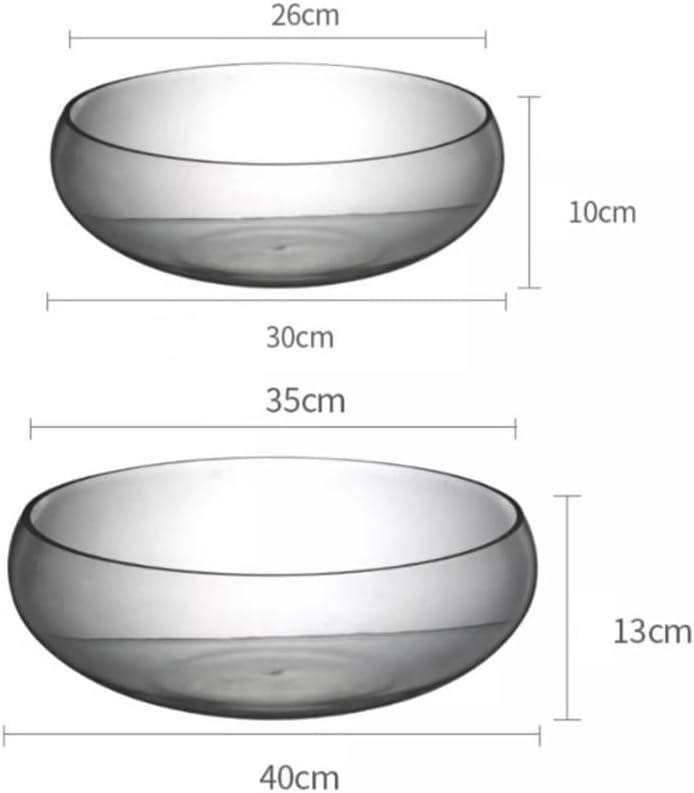 Fish Tank Large Glass Fish Tank Wide Diameter Bowl-Shaped Transparent Desktop Decoration Hydroponic Plant Container Planter