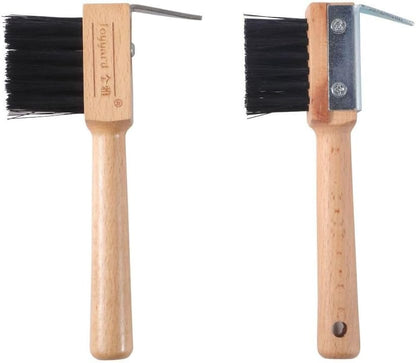 Horses Hoof Pick Stainless Steel Multipurpose Grooming Brush Hoof Cleaning Brush Practical Trimming Horses Grooming Pick for Farm Animal