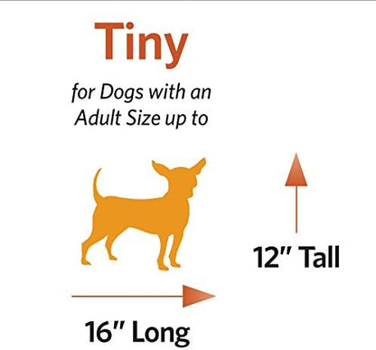 MidWest Homes for Pets QuietTime XXS Dog Bed – White Fleece Bolster, Ultra-Soft and Machine Washable, Fits 18-Inch Crates and Carriers, for Small Dogs and Cats