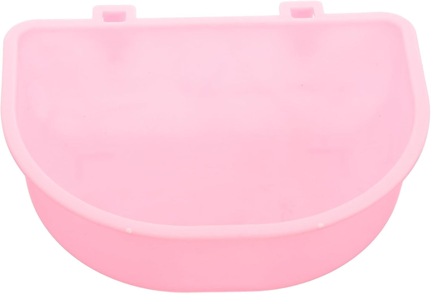 Hanging Pet Bowl Plastic Small Round Dog Bowl with Holder Pink for Puppies and Cats Suitable for Travel and Kennel Use