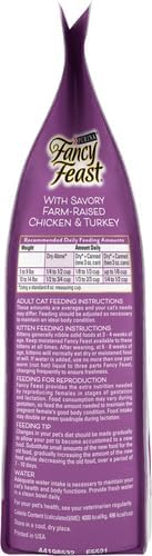 Purina Fancy Feast Dry Cat Food with Savory Farm-Raised Chicken and Turkey - 3 lb. Bag