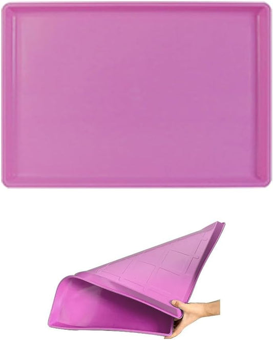 Plastic Bottom for Pet Cages Crates Replacement Tray Dog Crate Avoid Water or Spilling Out Dishwasher Safe Pink 26.4" LX19.3 WX1.2 H