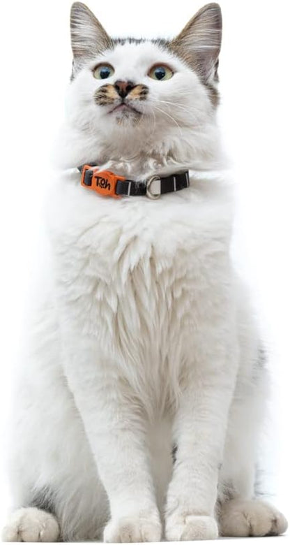 Breakaway Cat Collar – Stylish & Safe Adjustable Kitten Collar Breakaway – Cute Cat Collar for Kittens & Cats – Soft Pet Collar for Girls & Boys – Cat Accessories (Eclipse)