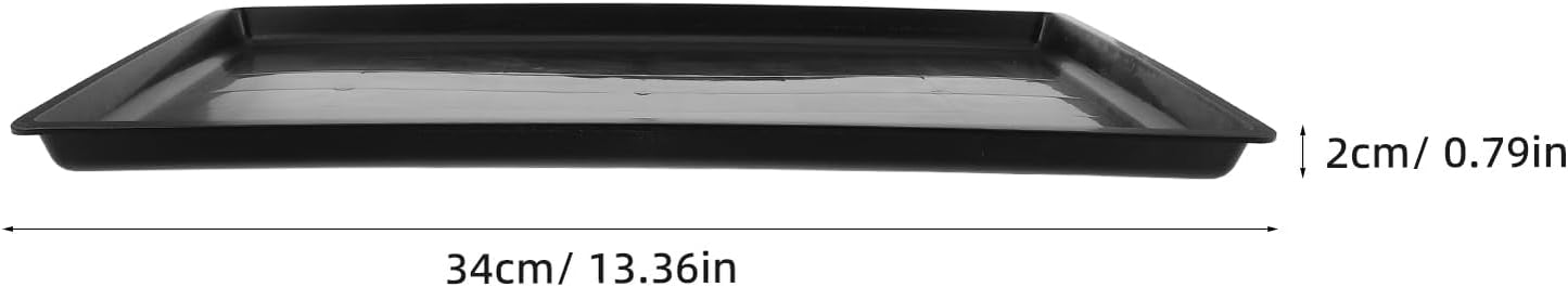 Replacement Dog Crate Pan Thick Plastic Cage Bottom Tray Leakproof Pet Tray for Bird Cage Rabbit Litter Box Indoor Waste Management 19.5X13.4 Inch