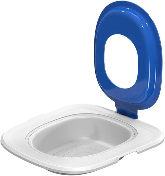 Cat Toilet Training Kit, Universal Reusable Cat Toilet Trainer, Cat Toilet Training Seat Tool for Pet Cleaning Blue