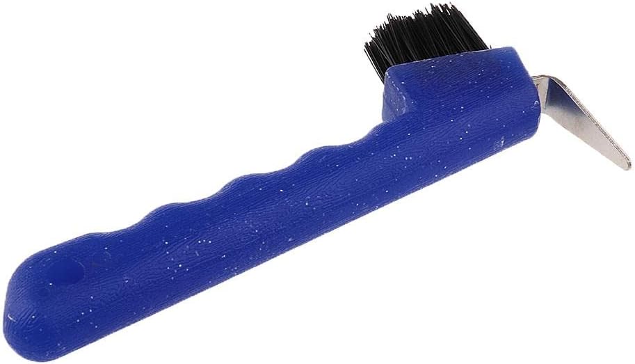 Hoof Pick with Brush Horse Grooming Equipment, Blue