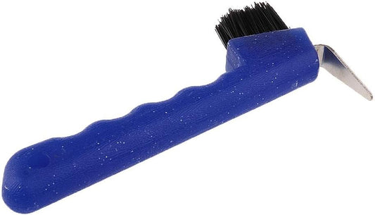 Hoof Pick with Brush Horse Grooming Equipment, Blue