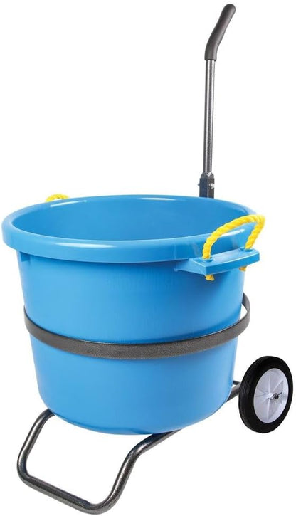 EASY-UP Muck Tub Wheeler | Haul Horse Manure or Feed| Holds 70 Quart Bucket | Lightweight and Durable | Use at Barn or Show Events