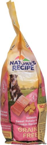 Nature's Recipe Grain Free Dry Dog Food, Salmon, Sweet Potato & Pumpkin Recipe, 4 lb. Bag