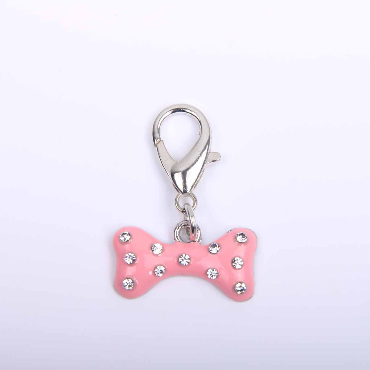 Bling Rhinestones Bone Charm Pendant Jewelry for Pet Dog Cat Puppy Necklace Collar Accessory