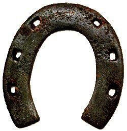Authentic Used Horseshoe Black - Good Luck Charm - Rustic - Lucky Gift Feng Shui Positive Energy