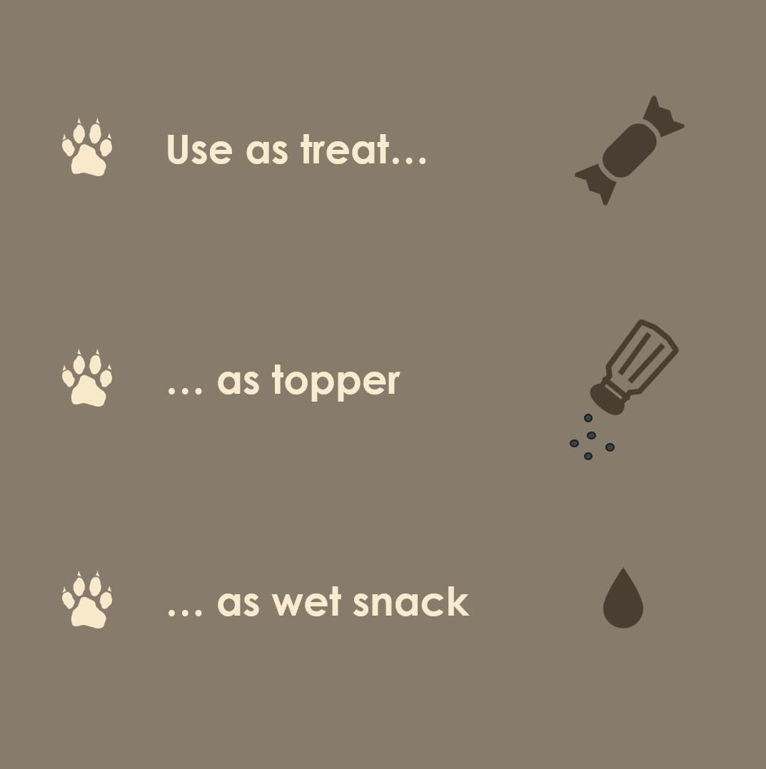 MVPChews | Single Ingredient Beef Liver Dog Treats 3.5oz | Freeze Dried Raw | Premium Quality High Protein Training Treats | No Additives | No Fillers | No Grain | Gluten Free