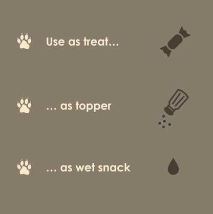 MVPChews | Single Ingredient Beef Liver Dog Treats 3.5oz | Freeze Dried Raw | Premium Quality High Protein Training Treats | No Additives | No Fillers | No Grain | Gluten Free