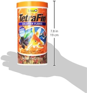 Tetra Goldfish Flakes, Nutritionally Balanced Diet For Aquarium Fish, Vitamin C Enriched Flakes, 7.06 oz