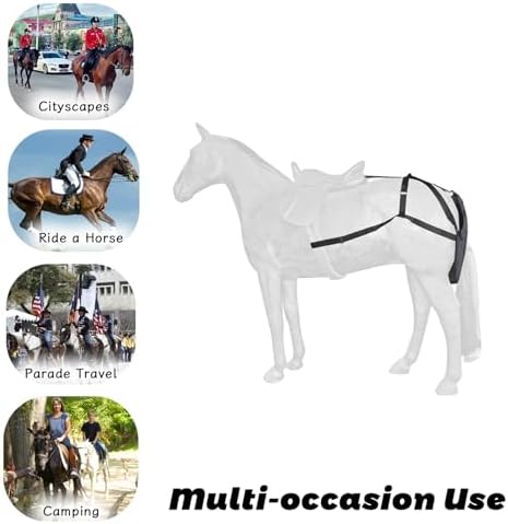 Horse Manure Catcher Bag - Waterproof Equine Diaper for Small/Medium/Large Horses, Lightweight Muck Bag for Easy Riding Cleanup, Size L