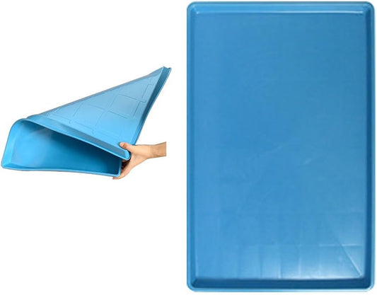 Plastic Bottom for Pet Cages Crates Replacement Tray Dog Crate Avoid Water or Spilling Out Dishwasher Safe Blue 28.7" LX17.7 WX1.2 H