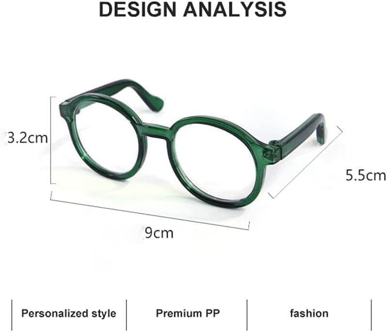 2Pcs Black Pet Dog Cute Glasses Clear Lens Retro Glasses Photo Props Transparent Cat Sun Glasses for Small Dogs Cats Cosplay Costume Dog Sunglasses