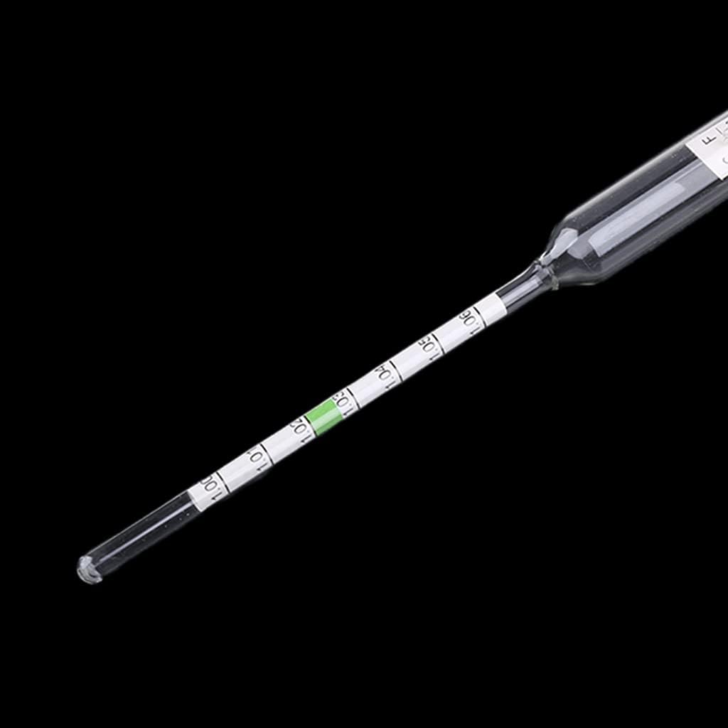 Glass Aquarium Hydrometer with Built-in Thermometer Marine Floating Salt Water Salinity Tester Range 1.000-1.060 7.87in, 20cm