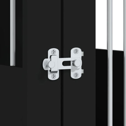 LUMILAND Stylish Dog Crate Furniture for Comfort and, 2-in-1 End Table and Cozy Kennel, Black