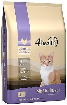 4health Tractor Supply Company, All Life Stages Cat Food, Dry, 5 lb. Bag