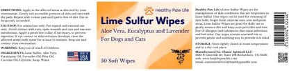 Healthy Paw Life Lime Sulfur Cream (2 oz) and Lime Sulfur Wipes (50 ct) Bundle for Pet Skin Care - for Dogs and Cats