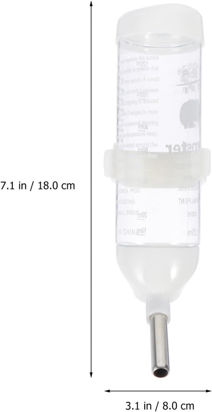 Totority Small Pet Water Bottles 4pcs 125ml Leakproof Roller Ball Drinkers for Hamsters and Puppies, Easy to Clean Nozzle, Secure Fixation, Ideal for Cages and Travel, Perfect for Small Pets