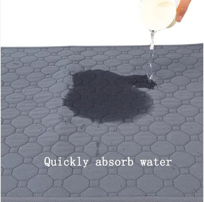 Washable Dog Pet Diaper Mat, Waterproof Reusable Training Pad, Urine Absorbent, 60x45 cm, Car Seat Cover