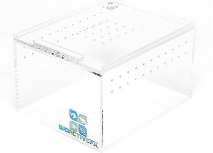 Acrylic Terrarium – Magnetic Mini & Nano Enclosures for Reptiles, Amphibians, Invertebrates, Tarantulas, Scorpions, Frogs, Geckos & Exotic Pets (5 x 4 x 3 inches, 0.26 Gallon)
