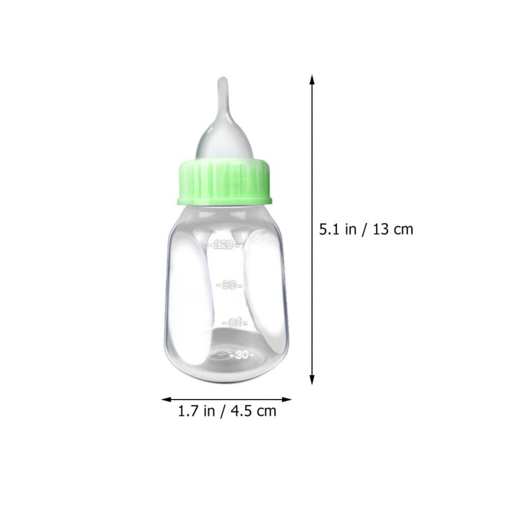 Mipcase Puppy Bottles for Nursing Set 2-Pack 4Oz Feeding Bottles with Precise Scale for Hand-Feeding Puppies and Kittens Lightweight Pet Nursing Supplies