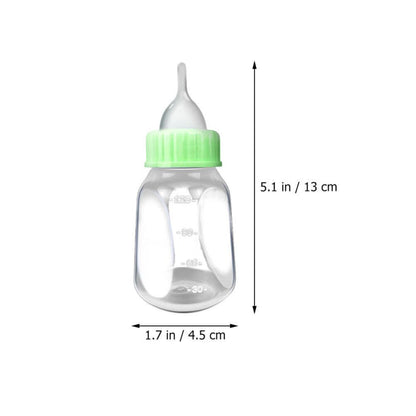 Mipcase Puppy Bottles for Nursing Set 2-Pack 4Oz Feeding Bottles with Precise Scale for Hand-Feeding Puppies and Kittens Lightweight Pet Nursing Supplies