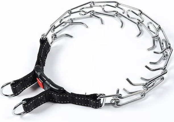 Prong Collar for Dogs Training Collar, Adjustable Pinch Collar with Quick Release Buckle for Large Dogs, No Pull Dog Collar