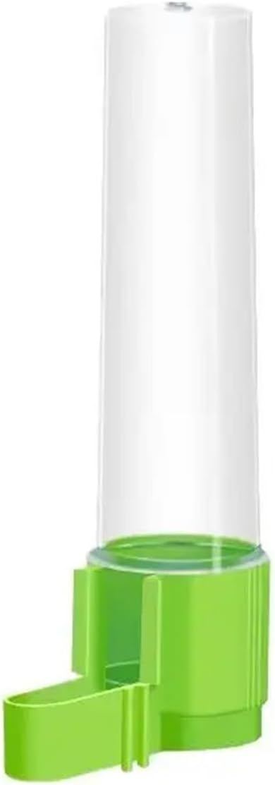 Bird Feeder, Automatic Transparent Bird Water Dispenser and Feeder Bottle Anti-Spatter Easy Clean Simple Design Pet Supplies,for Garden(Green)