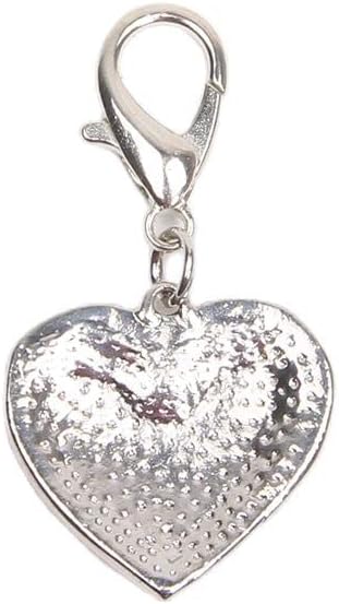 Dog Cat Rhinestones Love Charm Pendant Jewelry Pet Puppy Necklace Collar Accessory