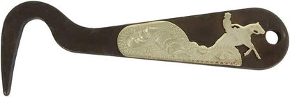 AJ Tack Antique Brown Steel Hoof Pick Cowboy Cutting