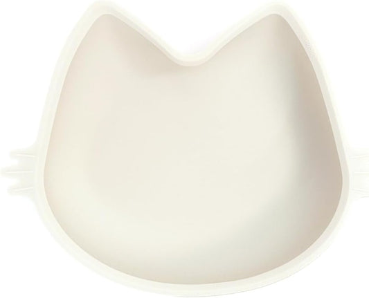 Platinum Silicone MoaCat Bowl, Wellbeing Pet Bowl, Premium, Odorless, BPA-Free, Food-Grade, Microwave & Dishwasher Safe, Sensitive Stomach, Eco-Friendly Travel Bowl (Cream)