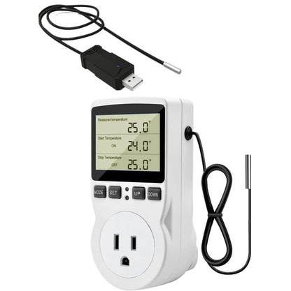 Diymore Fish Tank Temperature Sensor Aquarium Thermometer Controller Sensor Probe for Temperature Humidity Climate Detector for 2.4G WiFi Bluetooth Remote Monitoring Line 1.8M 0~210℉