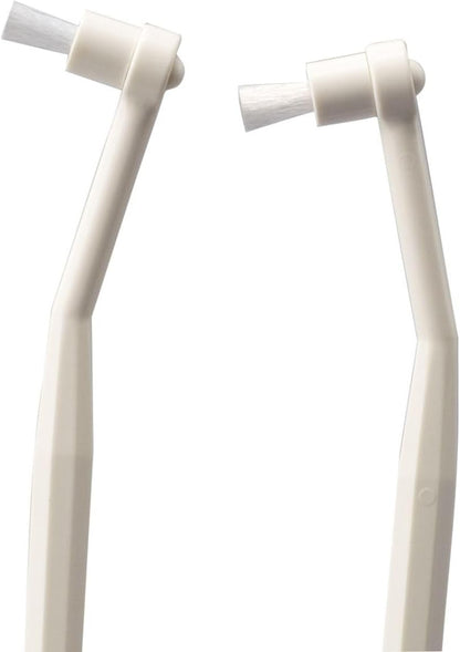 MIND UP 2 Pack Toothbrush for Cats with Detachable Head, 15° Angled Handle for Comfortable Brushing, Includes Spare Brush, Effective Pet Dental Care, Made in Japan