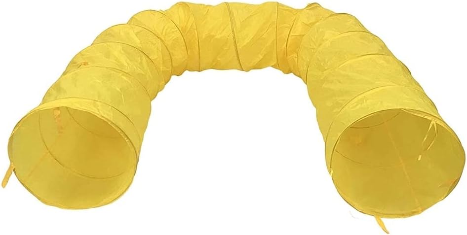 Midlee Dog Agility Tunnel with Stakes & Carry Bag, 17' Long