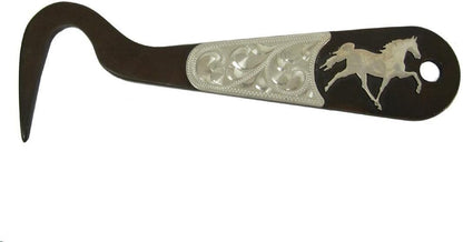 AJ Tack Antique Brown Steel Hoof Pick Cowboy Cutting