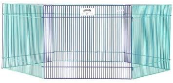 MidWest Homes for Pets Small Animal Pet Playpen/Exercise Pen, Blue and Green,1 Count (Pack of 1), Small Animal Playpen.