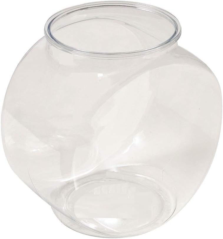 Koller Products 1-Gallon Fish Bowl, Impact-Resistant Plastic