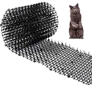 Transparent 6.5ft Scat Mat for Cats with Spikes, Prickle Strips Network Digging Stopper Outdoor Spike Deterrent Mat, 78 inch x 11 inch