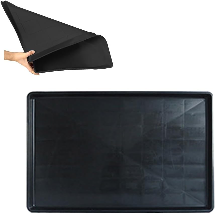 Plastic Bottom for Pet Cages Crates Replacement Tray Dog Crate Avoid Water or Spilling Out Dishwasher Safe Black 13.4" LX10.2 WX1.2 H