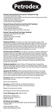 Petrodex Dental Care Kit for Dogs and Puppies, Cleans Teeth and Fights Bad Breath, Reduces Plaque and Tartar Formation, Enzymatic Tooth Brushing Kit, Poultry Flavor, 2.5oz Toothpaste + Toothbrush