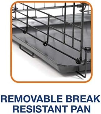 Precision Pet Products Two Door Provalue Wire Dog Crate, 36 Inch, For Pets 50-70 lbs, With 5-Point Locking System