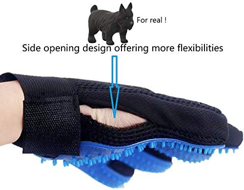 Angeles 8 Upgrade Version Pet Hair Removal Grooming Glove - Dog & Cat Brush Glove for Shedding - Pet Hair Remover Mitt - Dog & Cat with Long & Short Hair (Right Hand only)