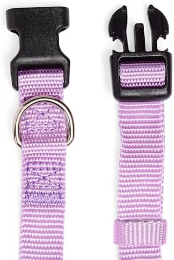 YOULY Adjustable Dog Collar Lavender Large