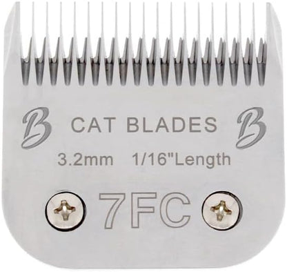 Detachable A Series 7f Blades for Cat Grooming Full Tooth Cuts Length 1/16" - 3.2mm Japanese High Carbon Stainless Steel Cat Grooming Supplies | Compatible A5 Series(7F Cat)