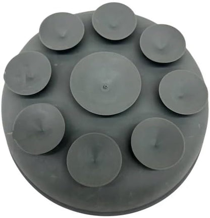 Grey Silicone Dog Lick Mat Feeding Bowl, Pet Food and Water Dish