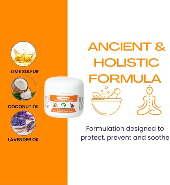 Healthy Paw Life Lime Sulfur Cream (2 oz) and Lime Sulfur Wipes (50 ct) Bundle for Pet Skin Care - for Dogs and Cats